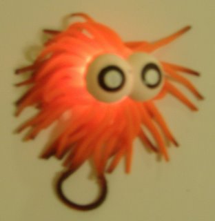 Picture of orange toy lit